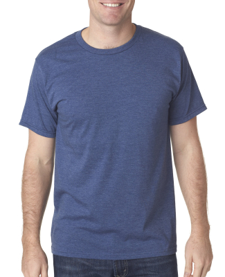 5010 Bayside Adult Heather Jersey Tee in Heather Navy