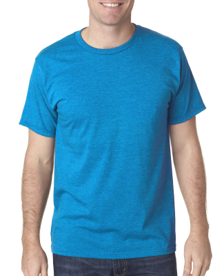 5010 Bayside Adult Heather Jersey Tee in Heather Turquoise