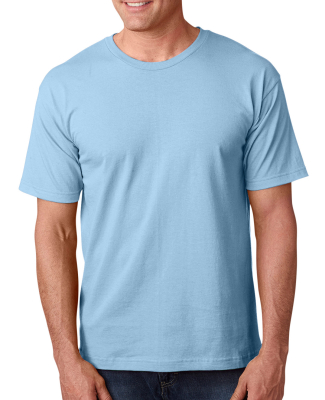 5040 Bayside Adult Short-Sleeve Cotton Tee in Light blue