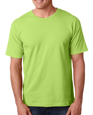 5040 Bayside Adult Short-Sleeve Cotton Tee in Lime green