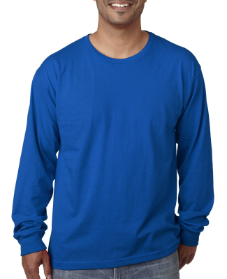 5060 Bayside Adult Long-Sleeve Cotton Tee in Royal blue