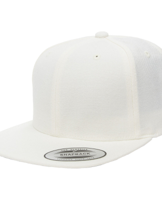 6089M Yupoong Classic Snapback Cap GREEN Under Bil in Natural