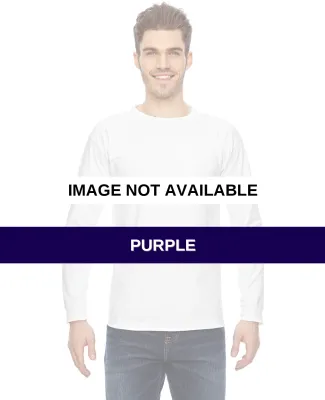 6100 Bayside Adult Long-Sleeve Cotton Tee Purple