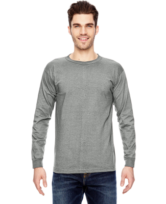 6100 Bayside Adult Long-Sleeve Cotton Tee in Dark ash