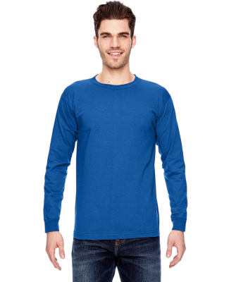 6100 Bayside Adult Long-Sleeve Cotton Tee in Royal Blue