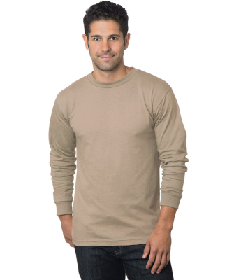 6100 Bayside Adult Long-Sleeve Cotton Tee in Sand