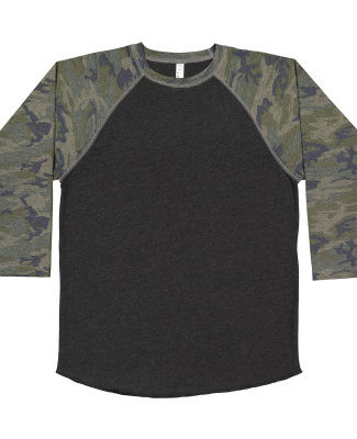 6130 LA T Youth Vintage Baseball T-Shirt in Vintage smoke/vintage camo