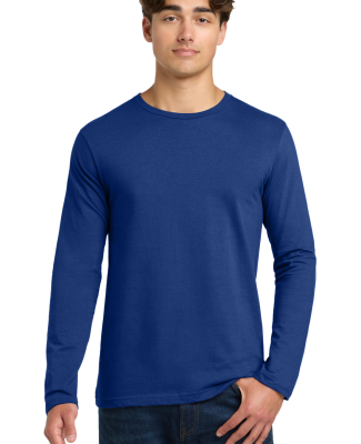 64400 Gildan Adult Softstyle Long-Sleeve T-Shirt in Fan deep royal