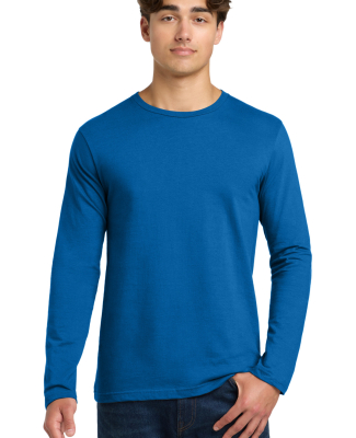 64400 Gildan Adult Softstyle Long-Sleeve T-Shirt in Neon blue