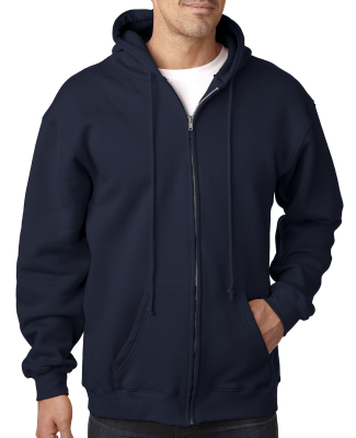 900 Bayside Adult Hooded Full-Zip Blended Fleece in Navy