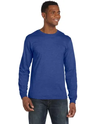 949 Anvil Adult Long-Sleeve Fashion-Fit Tee in Heather blue