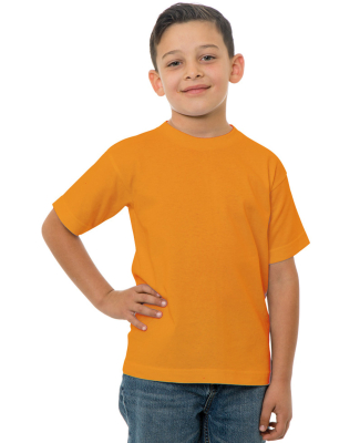 B4100 Bayside Youth Short-Sleeve Cotton Tee in Orange
