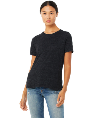 BELLA 6400 Womens Relaxed Jersey Tee in Charcoal black slub