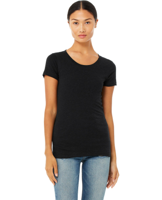 BELLA 8413 Womens Tri-blend T-shirt in Black heather triblend