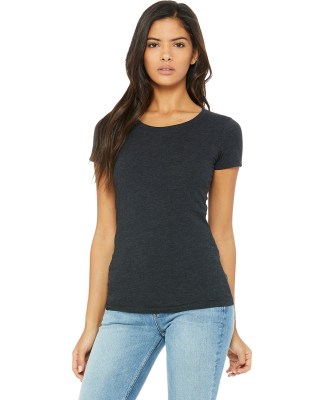 BELLA 8413 Womens Tri-blend T-shirt in Charcoal black triblend