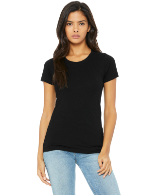 BELLA 8413 Womens Tri-blend T-shirt in Solid black triblend