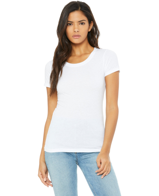 BELLA 8413 Womens Tri-blend T-shirt in Solid white triblend