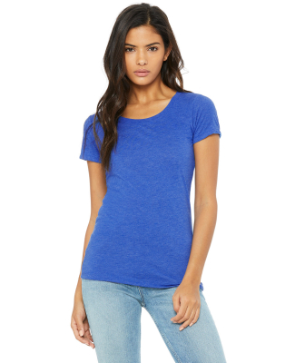 BELLA 8413 Womens Tri-blend T-shirt in True royal triblend