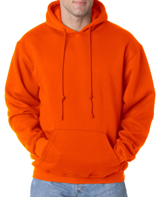 B960 Bayside Cotton Poly Hoodie S - 6XL in Bright orange