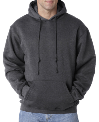 B960 Bayside Cotton Poly Hoodie S - 6XL  in Charcoal heather