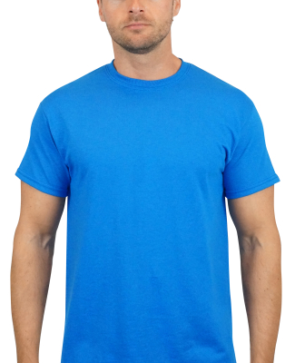 Gildan 5000 G500 Heavy Weight Cotton T-Shirt in Neon blue