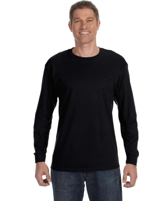 5400 Gildan Adult Heavy Cotton Long-Sleeve T-Shirt in Black