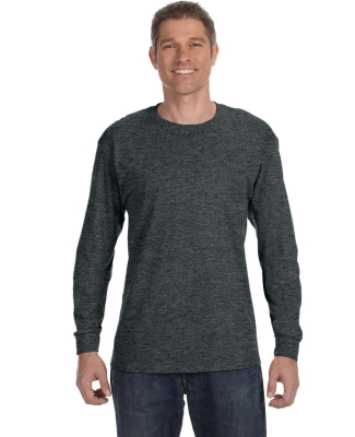 5400 Gildan Adult Heavy Cotton Long-Sleeve T-Shirt in Dark heather