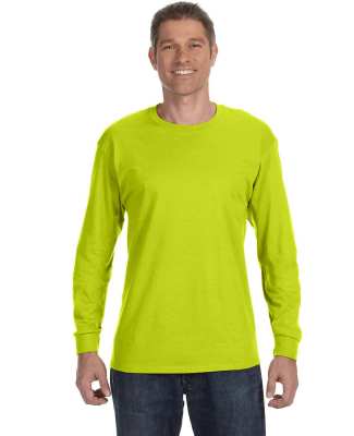 5400 Gildan Adult Heavy Cotton Long-Sleeve T-Shirt in Safety green