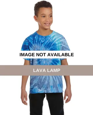 H1000b tie dye Youth Tie-Dyed Cotton Tee LAVA LAMP