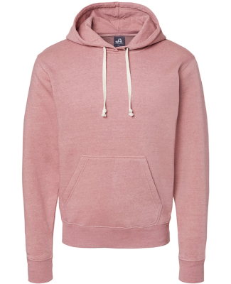 J8871 J-America Adult Tri-Blend Hooded Fleece in Dusty rose triblend