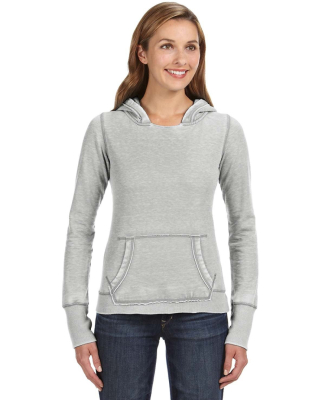J8912 J-America Ladies' Vintage Zen Hooded Fleece in Cement