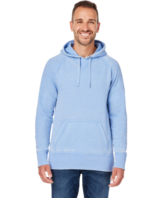 J8915 J-America Adult Vintage Zen Hooded Pullover in Chambray