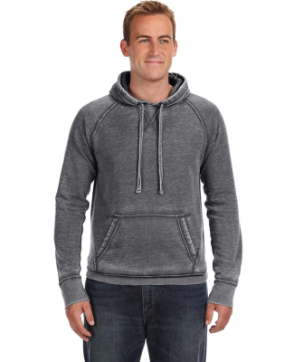 J8915 J-America Adult Vintage Zen Hooded Pullover  in Dark smoke