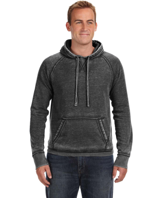 J8915 J-America Adult Vintage Zen Hooded Pullover  in Twisted black