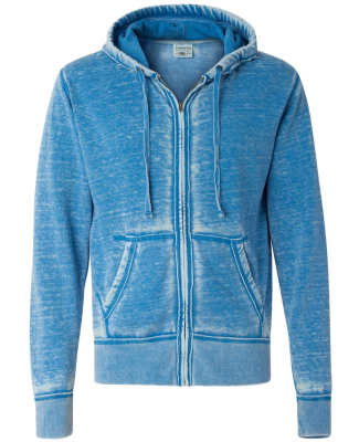 J8916 J-America Adult Vintage Zen Full-Zip Hooded  in Royal