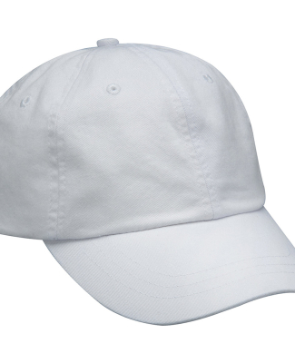 Adams LP101 Twill Optimum Dad Hat in White
