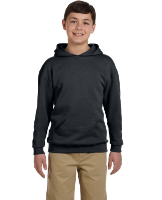 996Y JERZEES® NuBlend™ Youth Hooded Pullover Sw in Charcoal grey
