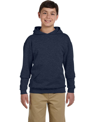 996Y JERZEES® NuBlend™ Youth Hooded Pullover Sw in Vintage heather navy