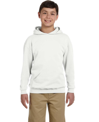 996Y JERZEES® NuBlend™ Youth Hooded Pullover Sw in White
