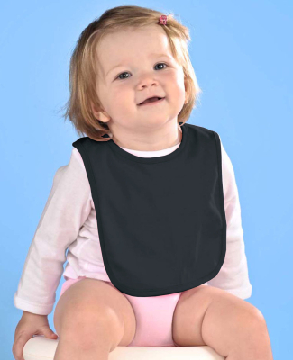 R1005 Rabbit Skins Infant Self-Adhesive Bib in Black