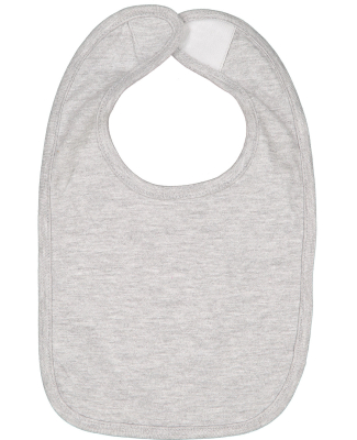 R1005 Rabbit Skins Infant Self-Adhesive Bib in Heather