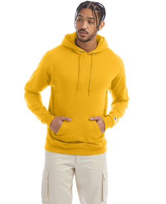 S700 Champion Logo 50/50 Pullover Hoodie in Gold