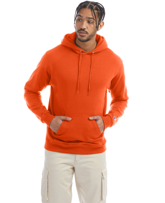 S700 Champion Logo 50/50 Pullover Hoodie in Orange