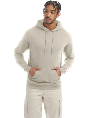 S700 Champion Logo 50/50 Pullover Hoodie in Sand