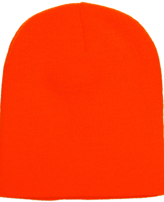 Y1500 Yupoong Heavyweight Knit Cap in Blaze orange