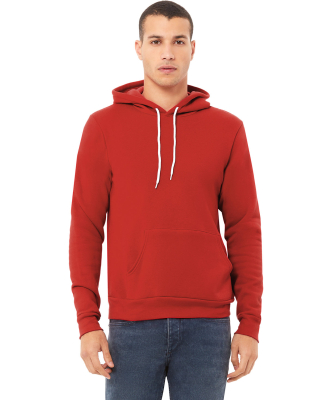 BELLA+CANVAS 3719 Unisex Cotton/Polyester Pullover in Red