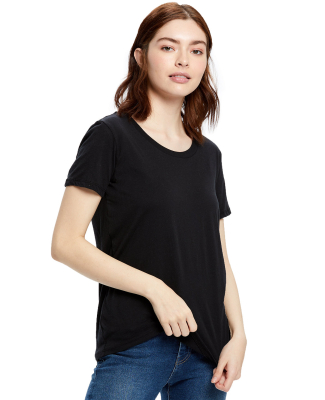 US115 US Blanks Relaxed Boyfriend Tee in Black