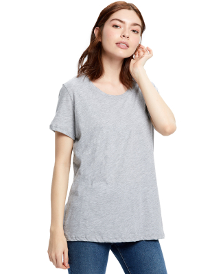 US115 US Blanks Relaxed Boyfriend Tee in Heather grey