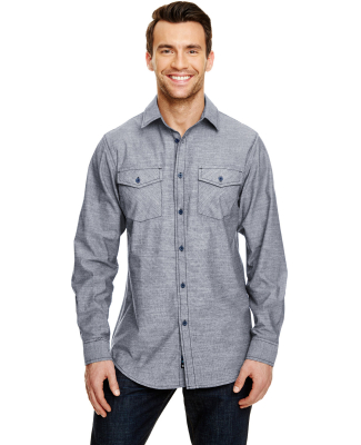 B8255 Burnside - Chambray Long Sleeve Shirt  in Dark denim