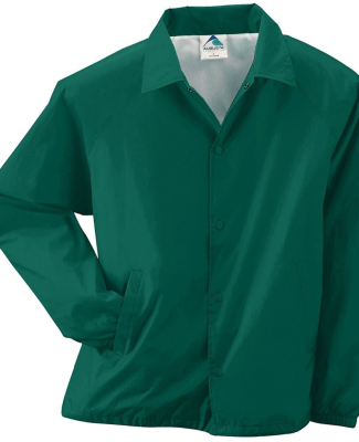 3100 Augusta Sportswear Nylon Coach's Jacket - Lin in Dark green